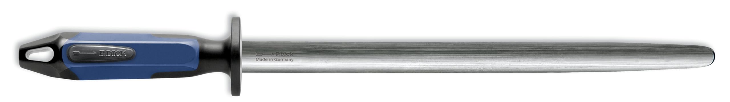 f-dick-finecut-wetzstahl-oval-30-cm-feinzug-zwei-komponenten-griff-blau-schwarz image 1
