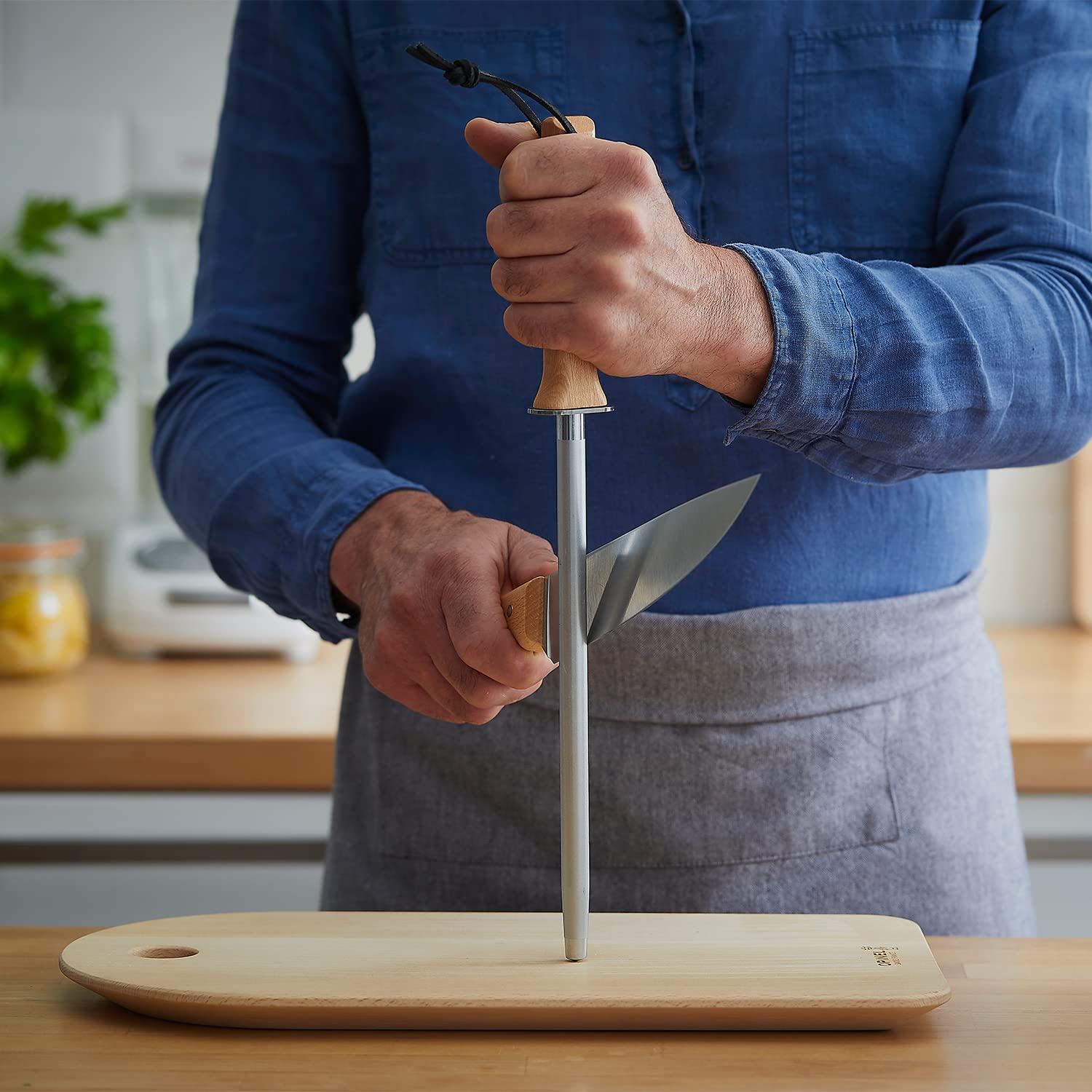opinel-wetzstahl-254563-abziehstahl-25-cm-mit-holzgriff-34-cm image 3