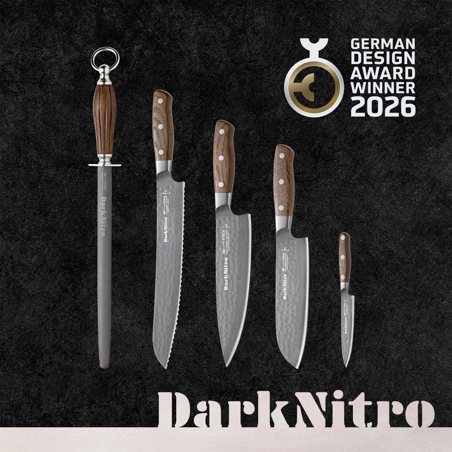 f-dick-darknitro-kochmesser-21-cm-geschmiedet-eiche-61-hrc image 4