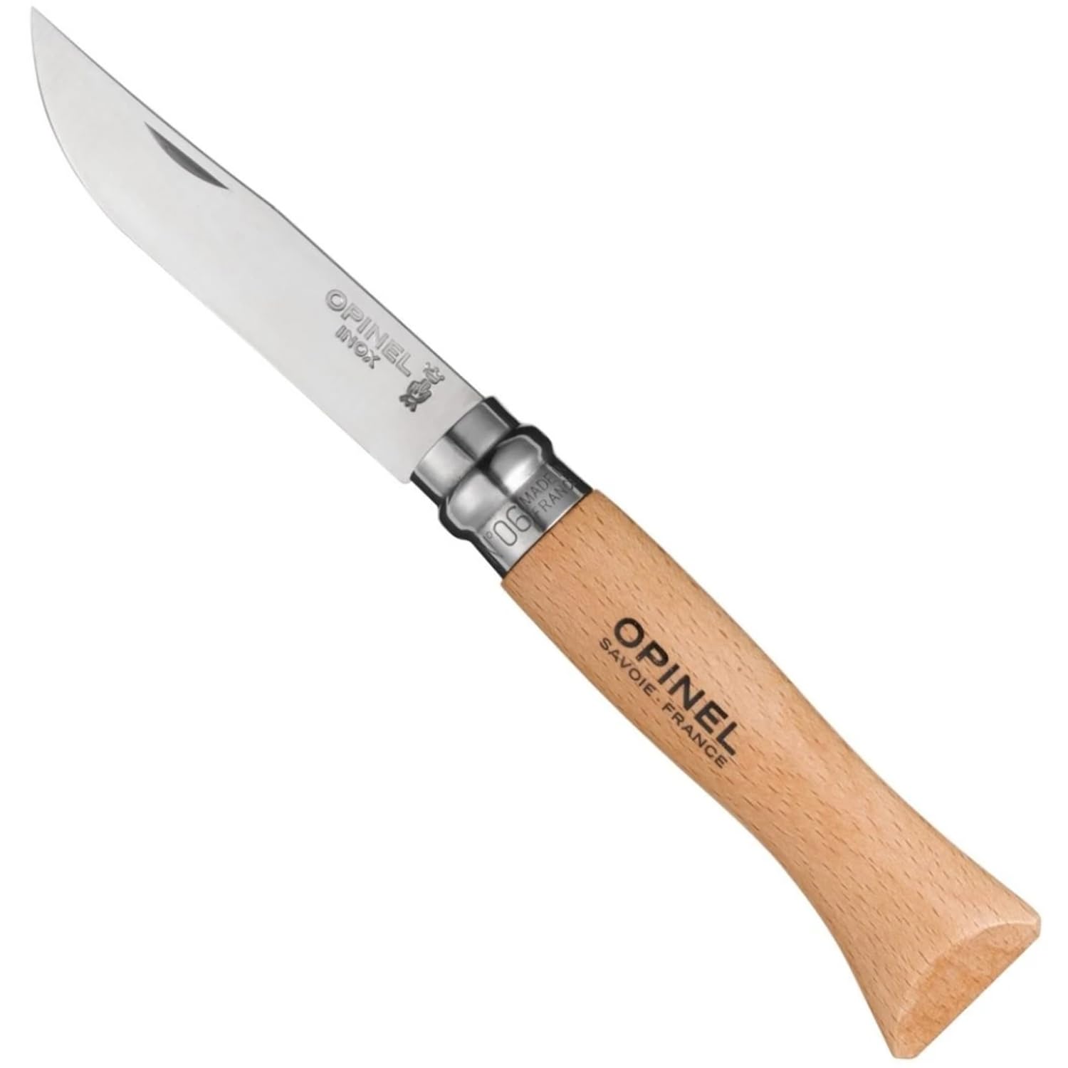 opinel-taschenmesser-klappmesser-edelstahl-buche-klassik image 1