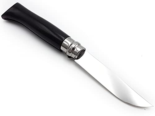 opinel-n-08-taschenmesser-schwarz-8-5-cm-buchenholz-sandvik-edelstahl-virobloc image 4