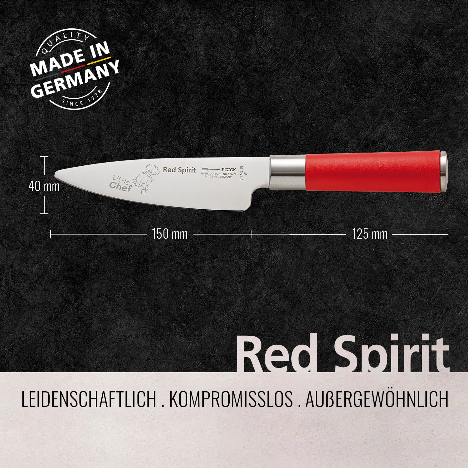 f-dick-red-spirit-little-chef-kinder-kochmesser-15-cm image 2