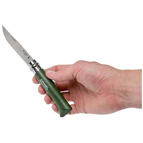opinel-nr-8-taschenmesser-sandvik-edelstahl-buchenholz-khaki image 7