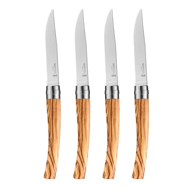 opinel-table-chic-tafelmesser-set-4-teilig-olivenholz-10-cm-klinge-254629 image 1