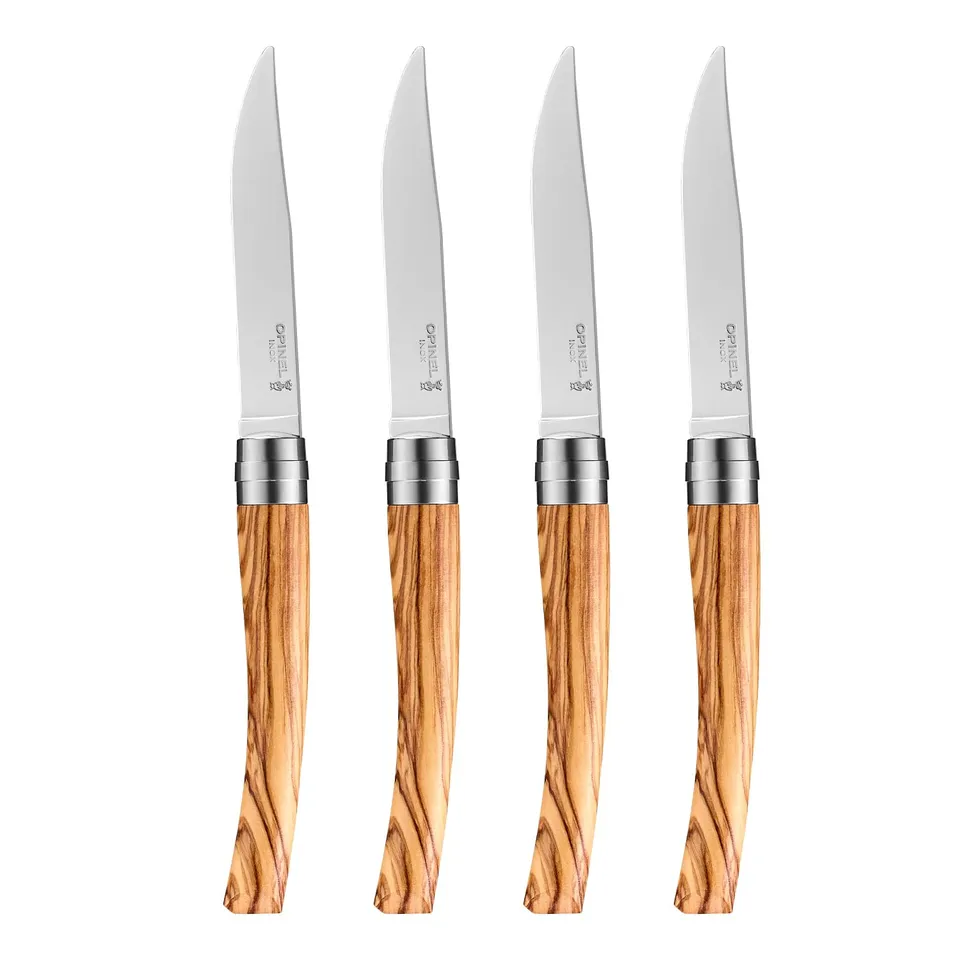 opinel-table-chic-tafelmesser-set-4-teilig-olivenholz-10-cm-klinge-254629 image 1