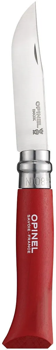 opinel-nr-8-taschenmesser-2544649-rot-buchenholz-8-5-cm-klinge image 1