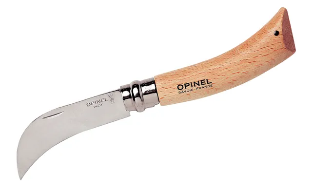 opinel-g-rtnermesser-rostfrei-gebogene-klinge-mit-buchenholzgriff-und-virobloc image 1