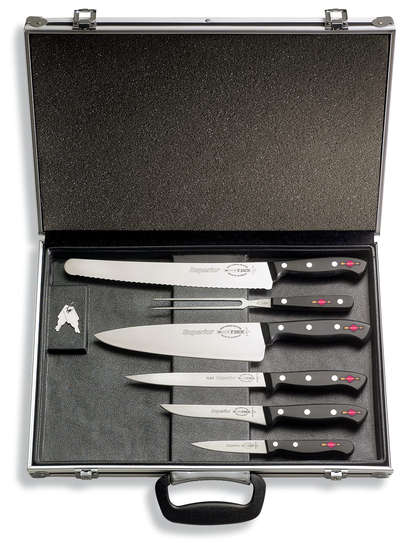 f-dick-superior-messer-set-mit-magnetkoffer-81169000-5-messer-fleischgabel image 1