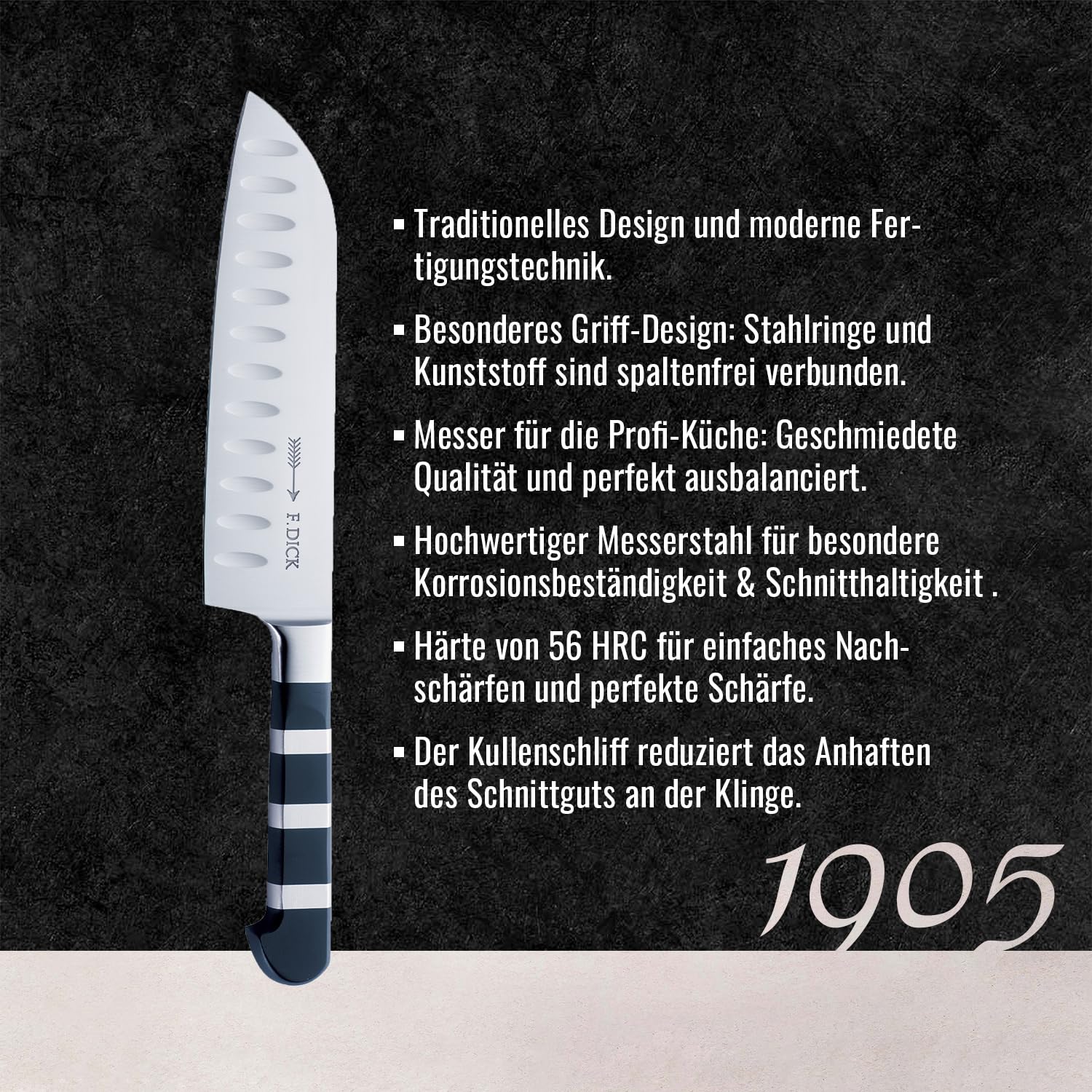 f-dick-1905-santoku-k-chenmesser-18-cm-mit-kullen-8194218k image 3