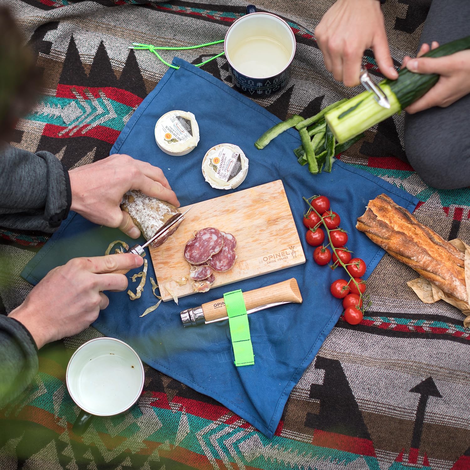 opinel-outdoor-set-4-teilig-no-12-no-10-no-6-mit-buchenholzbrett image 6