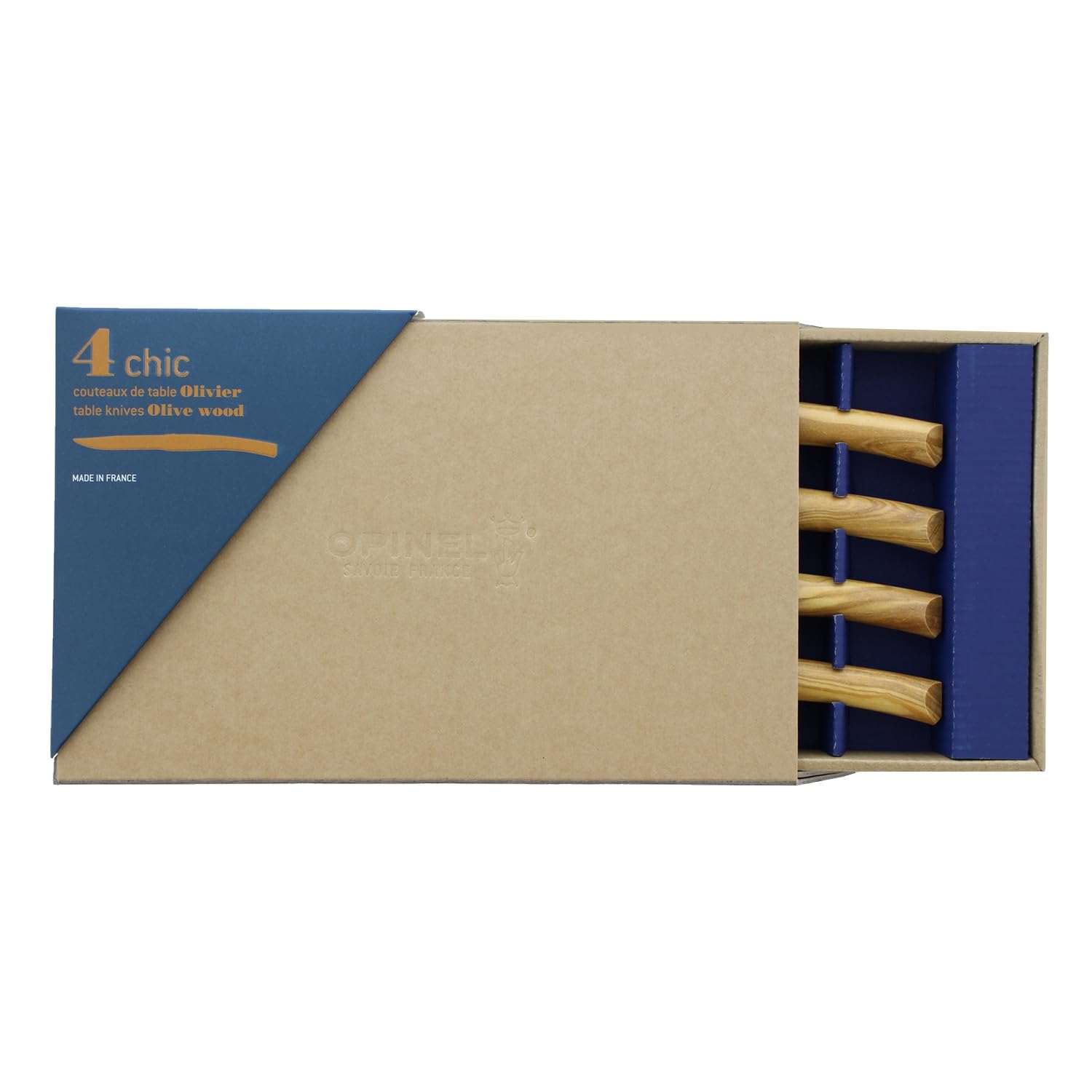 opinel-table-chic-tafelmesser-set-4-teilig-olivenholz-10-cm-klinge-254629 image 2