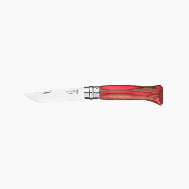 opinel-no-08-taschenmesser-rot-8-5-cm-sandvik-edelstahlklinge-mit-virobloc image 1