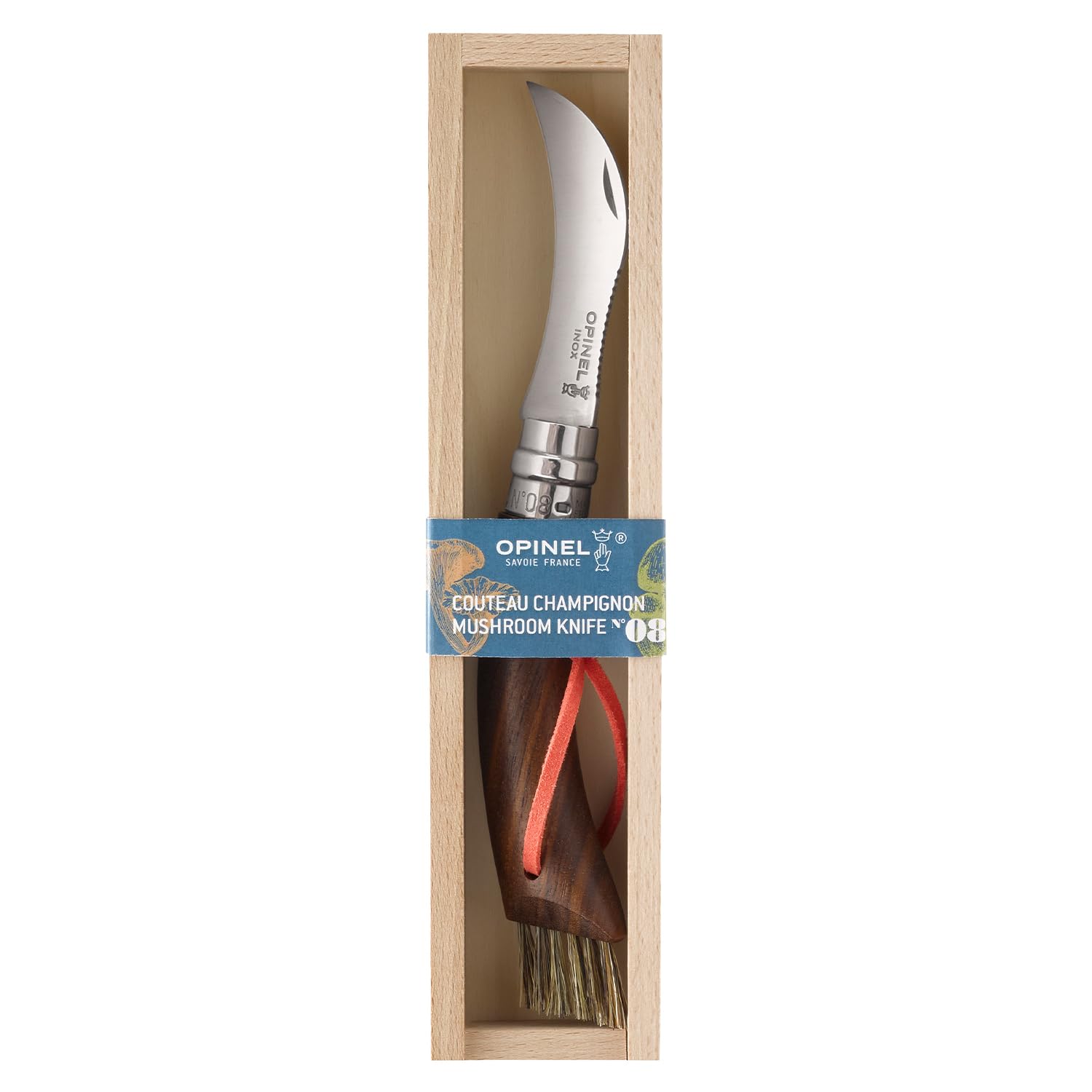 opinel-no-08-pilzmesser-sandvik-edelstahl-b-rste-buche image 3