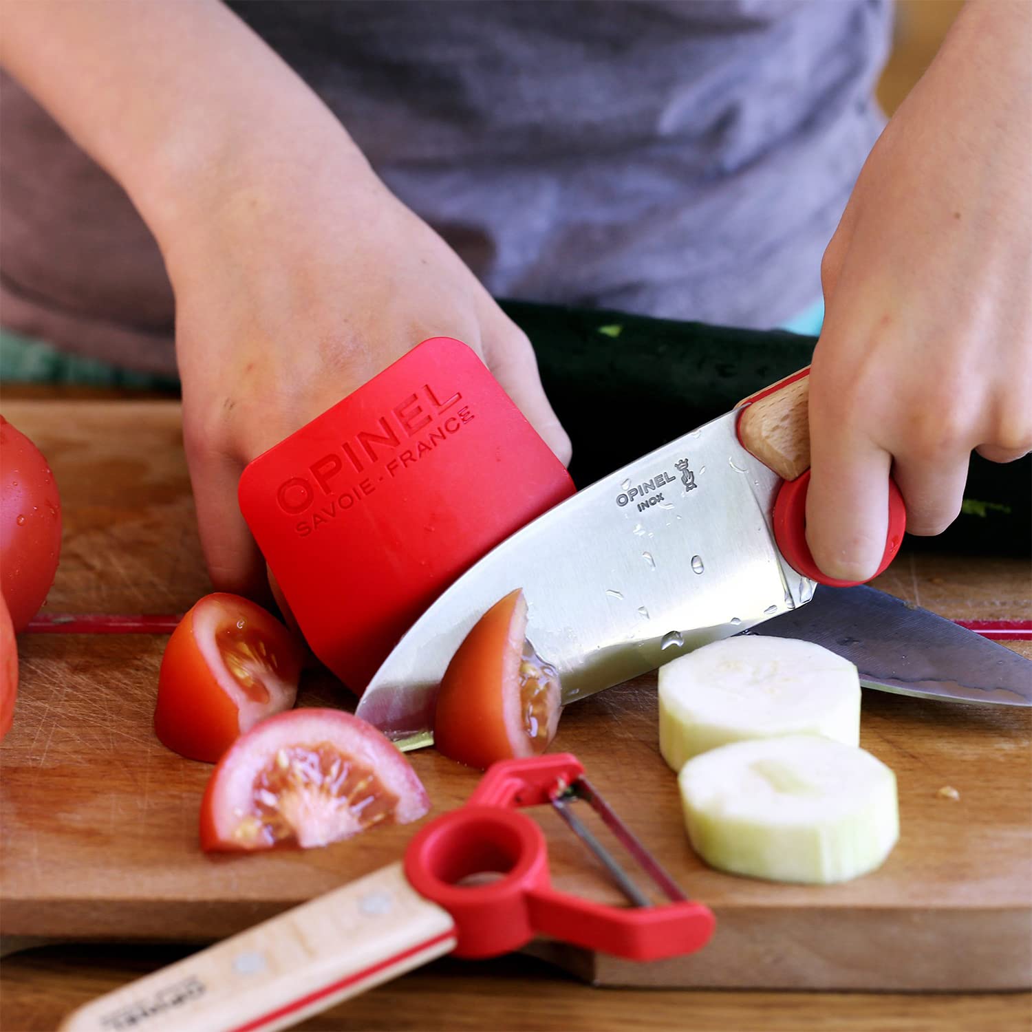 opinel-le-petit-chef-kinder-kochmesser-set-3-teilig-kochmesser-mit-fingerschutz- image 7