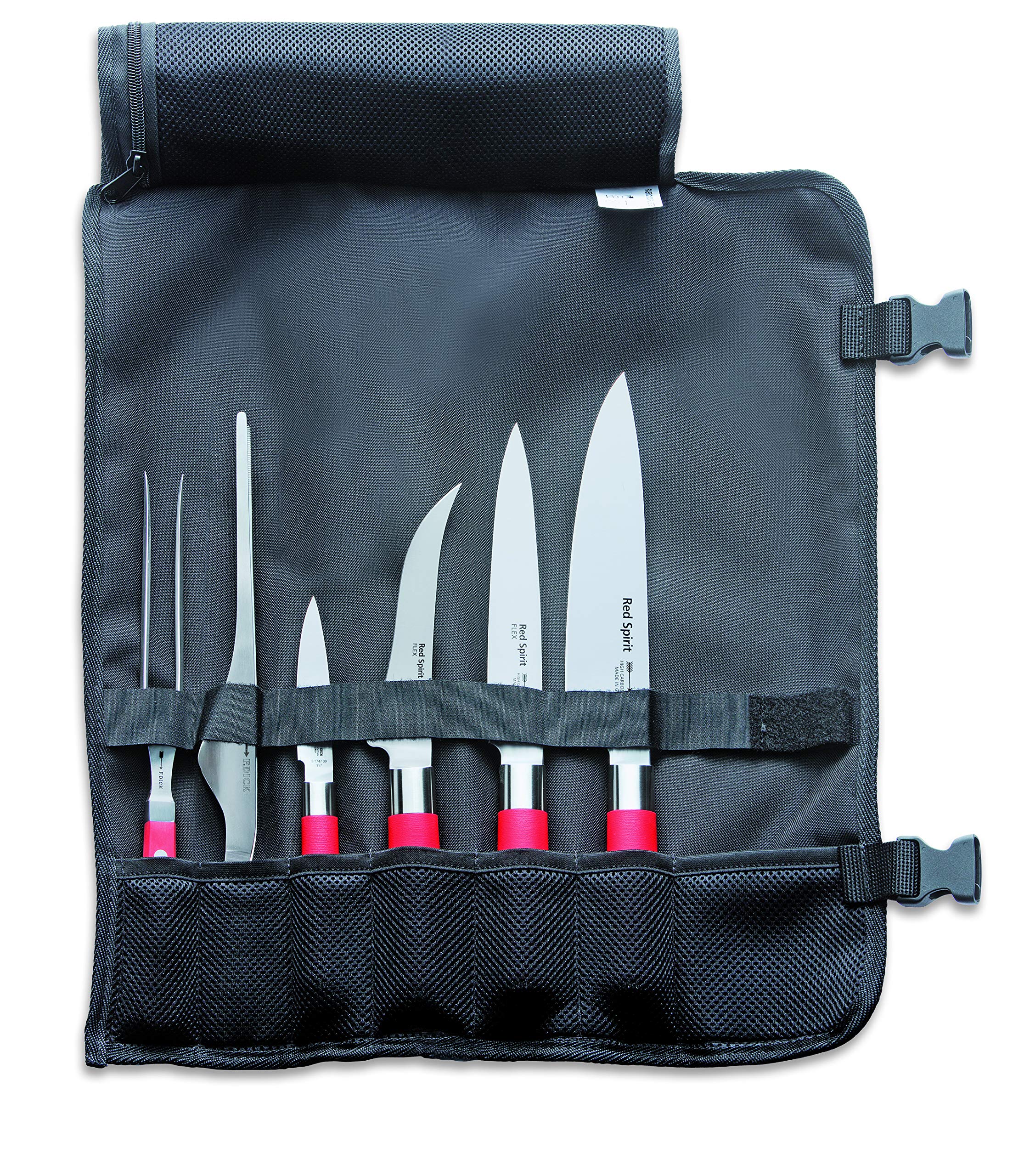 f-dick-red-spirit-messerset-6-teilig-mit-rolltasche-kochmesser-filetiermesser-au image 1
