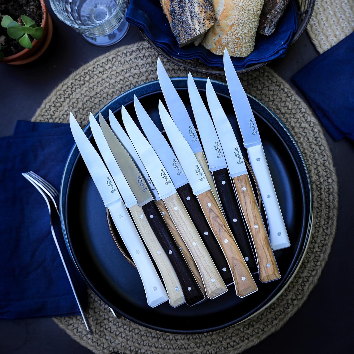 opinel-facette-slate-tafelmesser-set-4-teilig-11-cm-rostfrei-ma5-stahl-holzgriff image 5