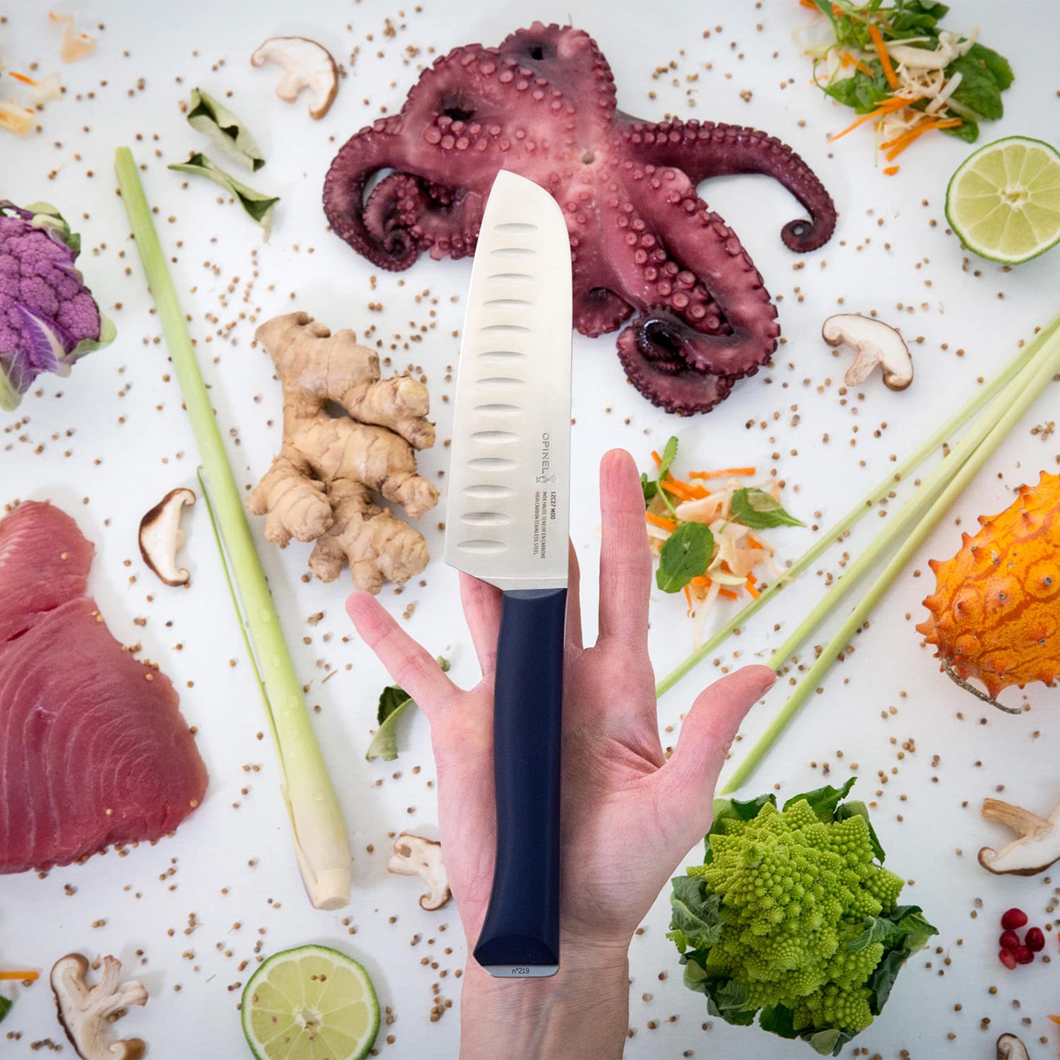 opinel-intempora-ii-santoku-full-tang-k-chenmesser-rostfrei image 8