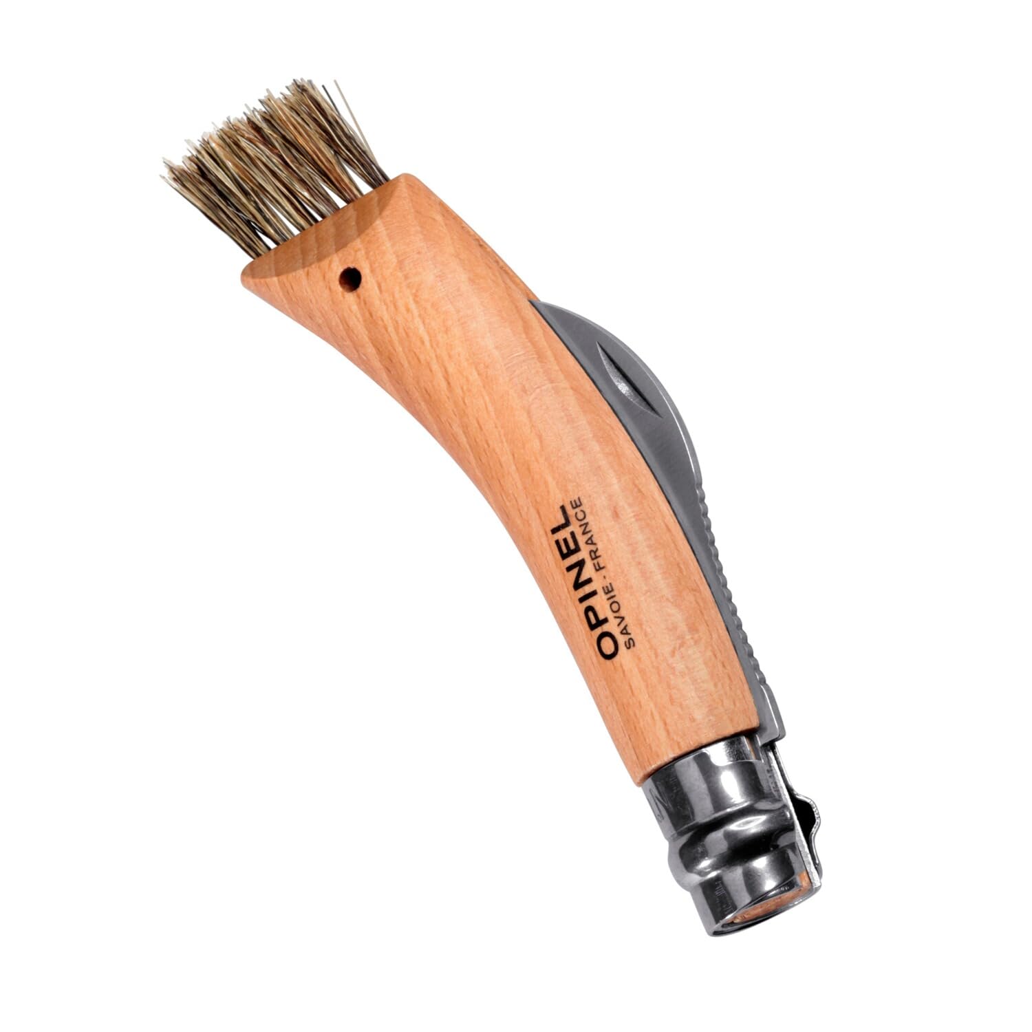 opinel-pilzmesser-n-08-sandvik-edelstahl-buchenholz-wildschweinborsten image 4