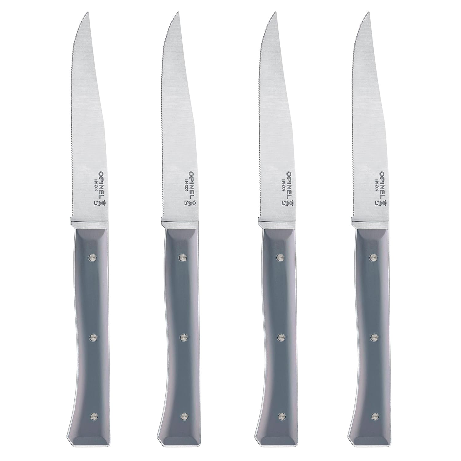 opinel-facette-slate-tafelmesser-set-4-teilig-11-cm-rostfrei-ma5-stahl-holzgriff image 2