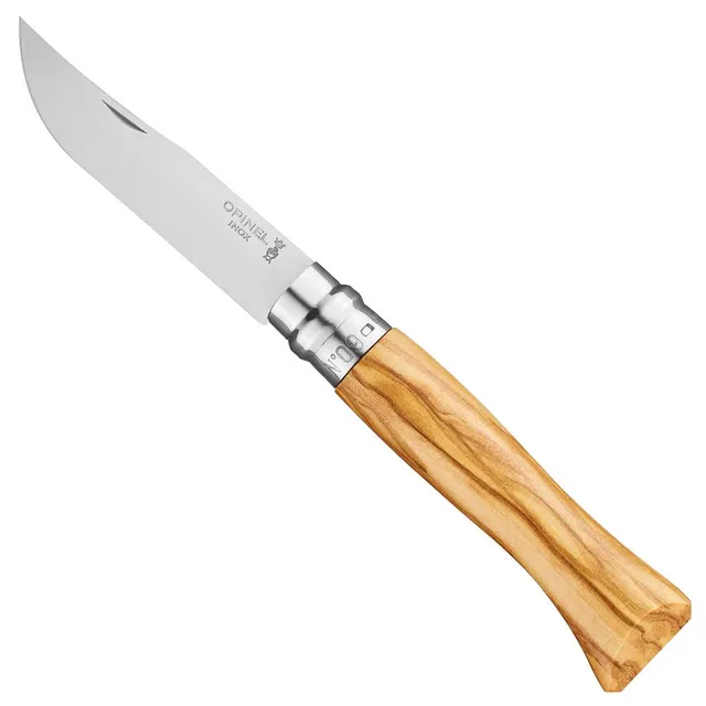 opinel-taschenmesser-no-09-mit-olivenholz-griff-und-12c27-edelstahl-klinge image 1