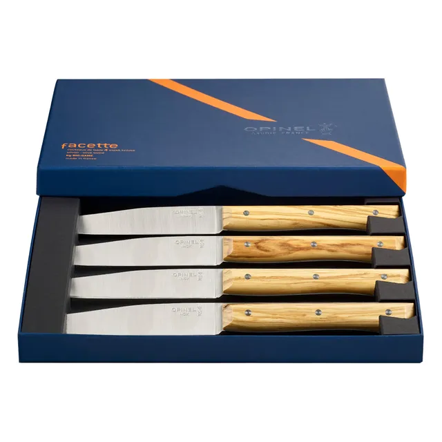 opinel-facette-ash-tafelmesser-set-4-teilig-aus-rostfreiem-ma5-stahl image 1