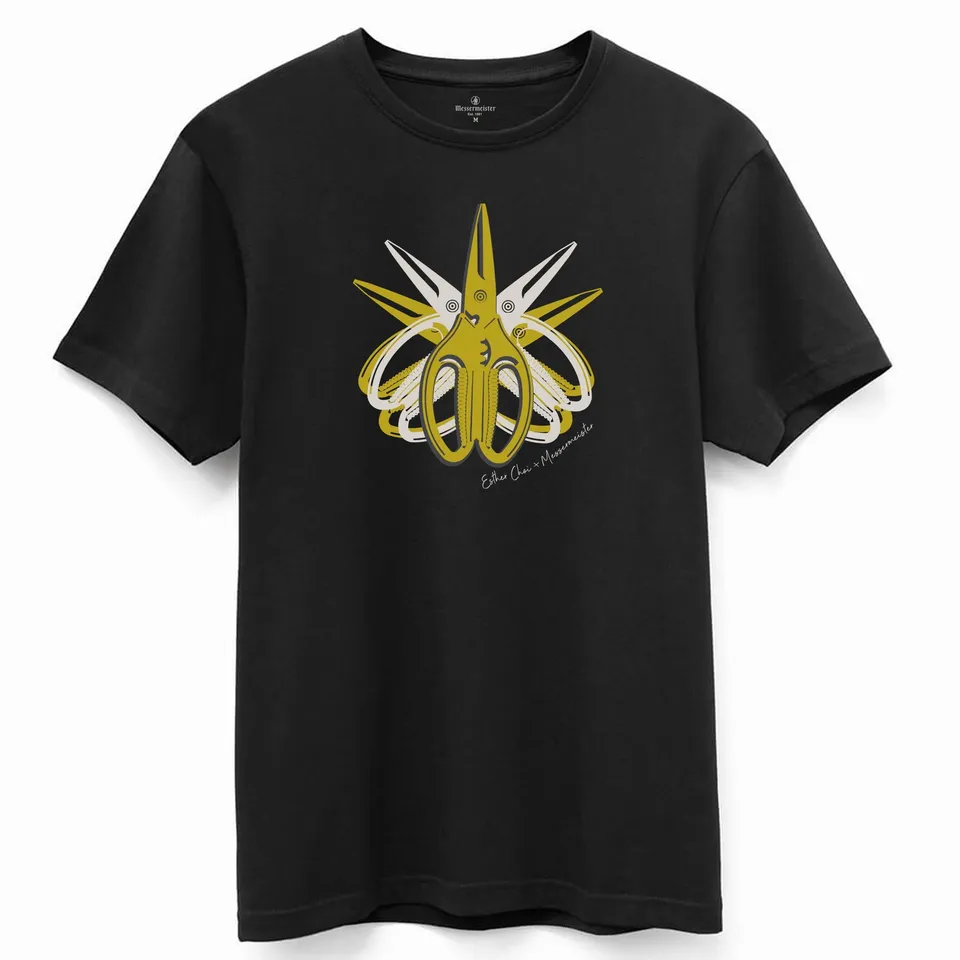 messermeister-esther-choi-shears-t-shirt-schwarz-unisex image 1