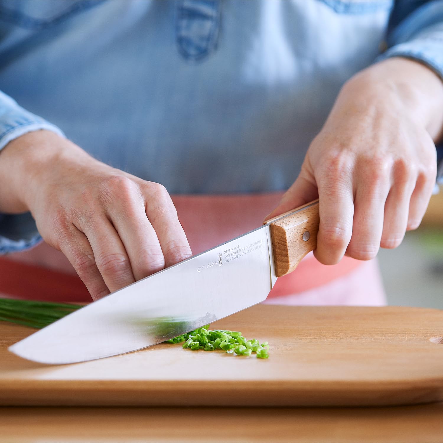 opinel-1818-parallele-chefmesser-buchenholzgriff-k-chenmesser image 4