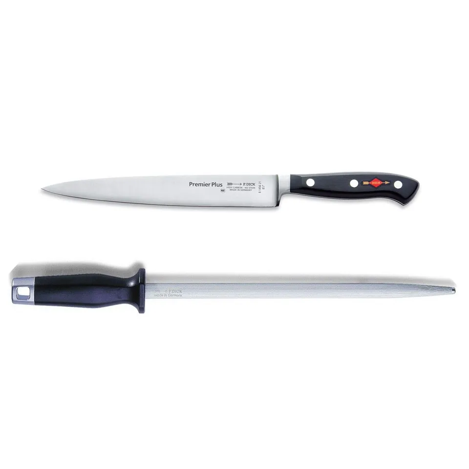 f-dick-premier-plus-tranchiermesser-21-cm-set-inkl-standard-wetzstahl-30-cm image 1