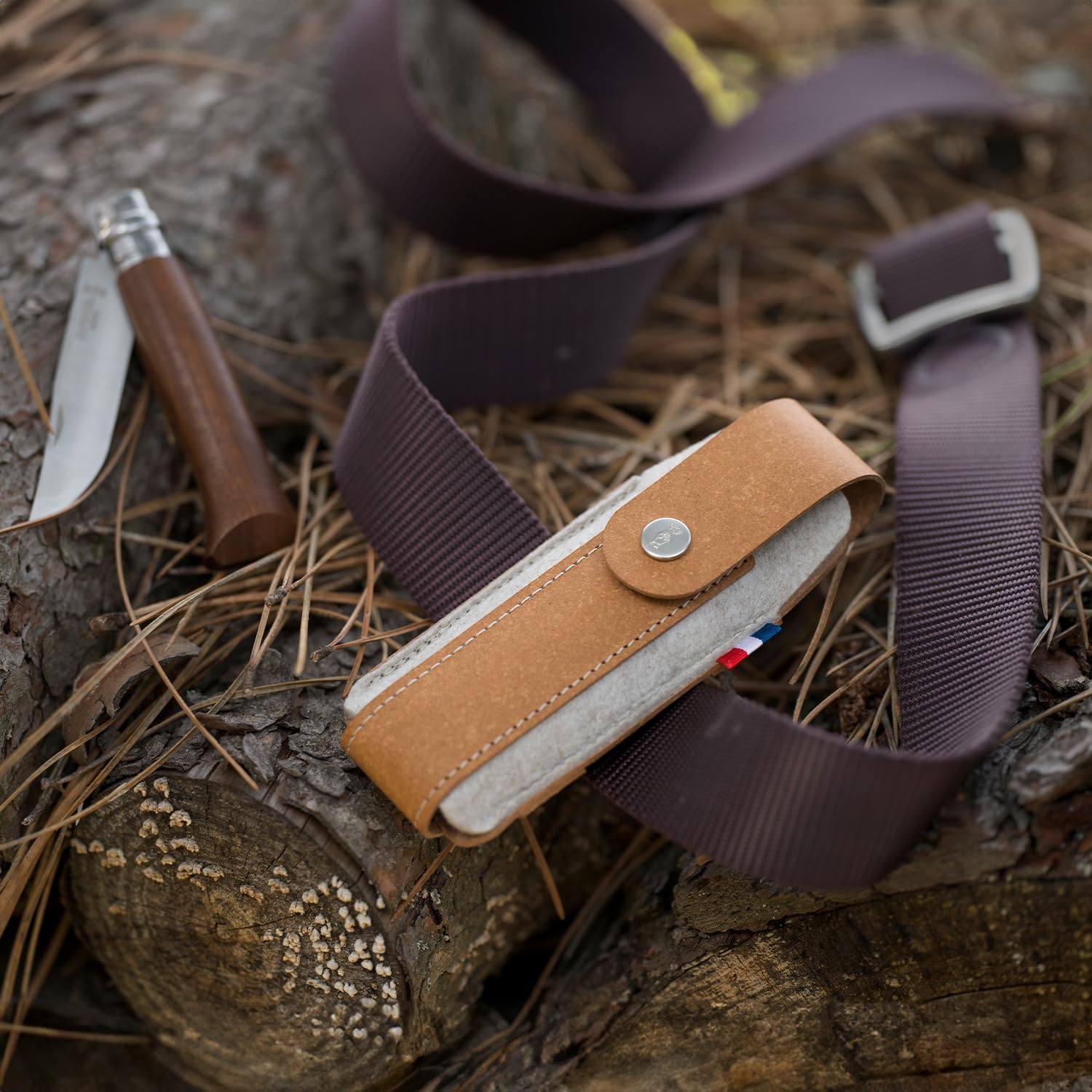 opinel-outdoor-etui-m-messertasche-aus-recyceltem-leder-r-pet-filz-braun image 6