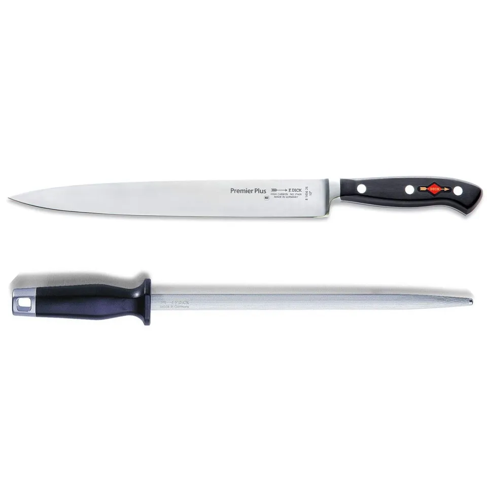 f-dick-premier-plus-tranchiermesser-26-cm-set-inkl-standard-wetzstahl-30-cm image 1