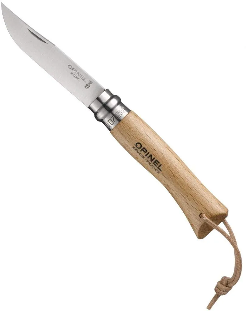 opinel-no-8-taschenmesser-inox-edelstahl-buche-natur image 1
