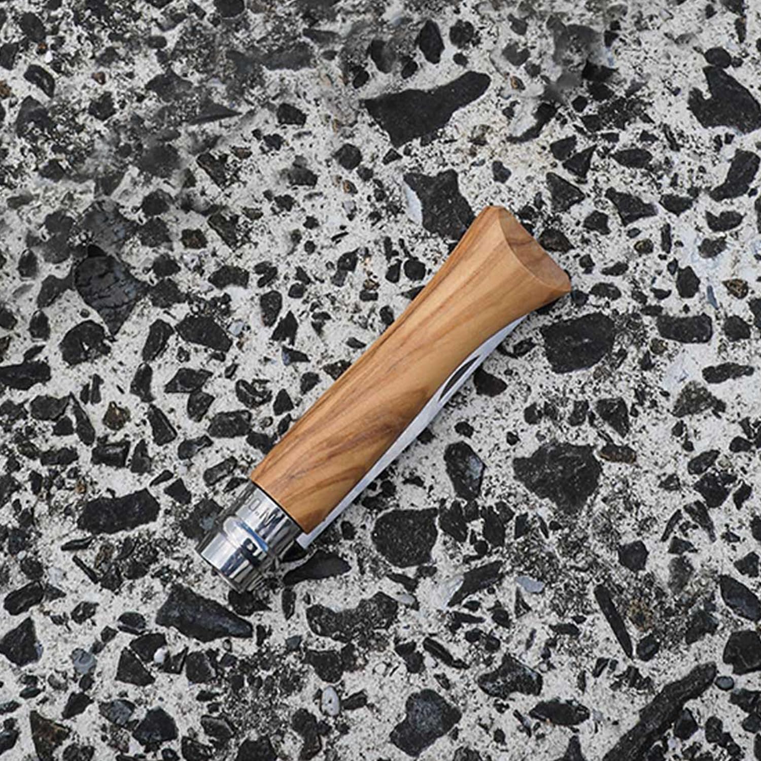 opinel-no-6-viroblock-taschenmesser-olivenholzgriff-edelstahlklinge image 8