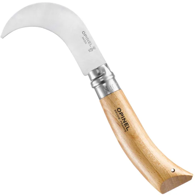 opinel-hippe-nr-10-g-rtnermesser-klapp-hippe-mit-sandvik-edelstahlklinge-buchenh image 1
